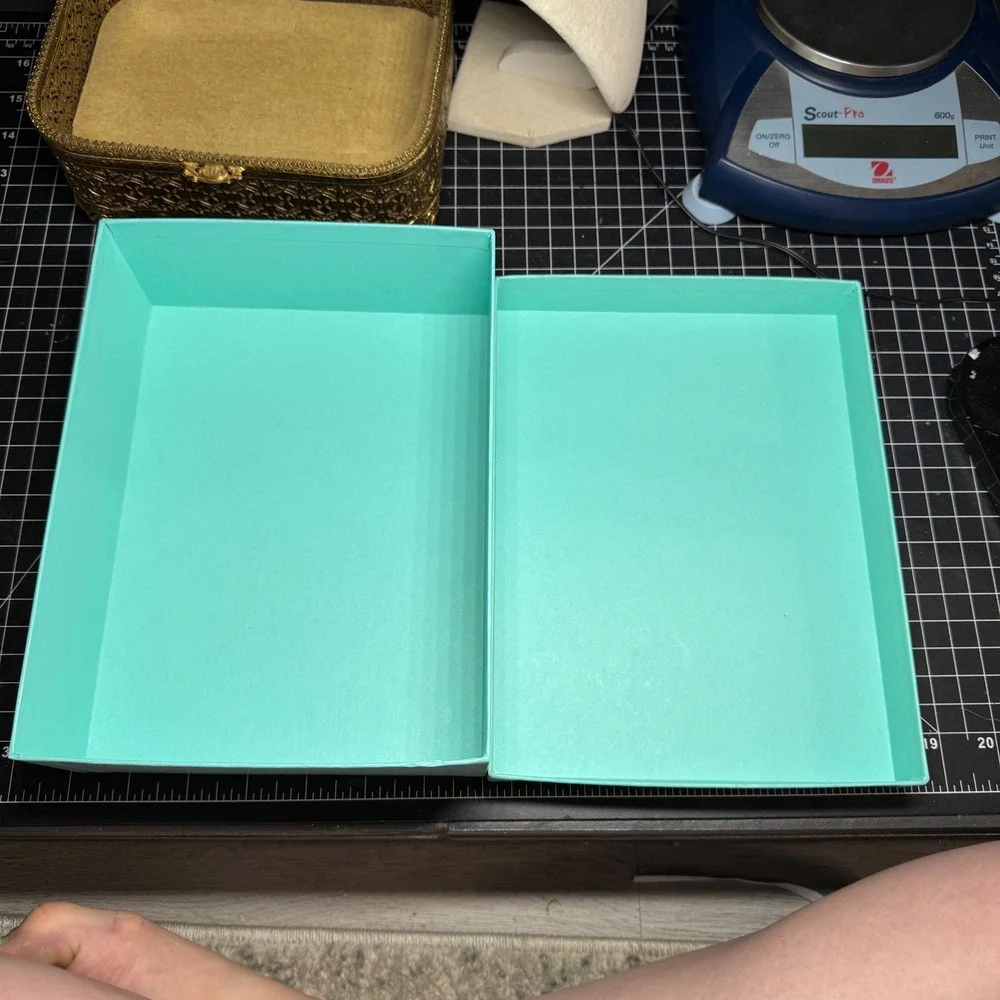 Tiffany & Co Signature Blue Large Rectangular Gift Box 11x8.5x2.25 Empty Storage